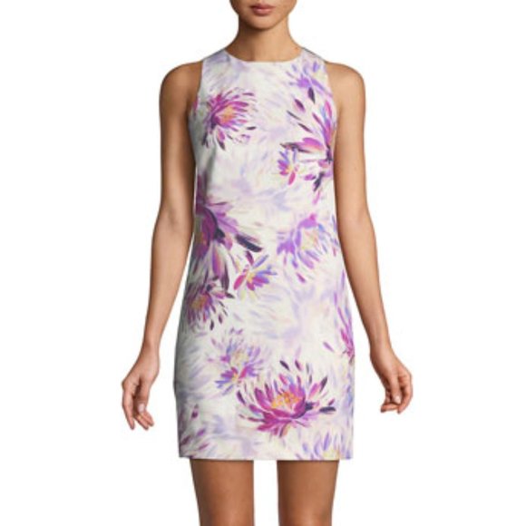 Trina Turk Clemente Water Lily Twist-Back Dress - Picture 5 of 7